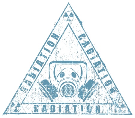 The vector image of radiating stampのイラスト素材