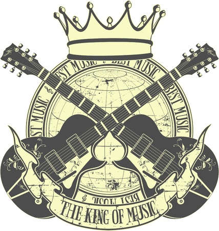 The vector image of king of musicのイラスト素材