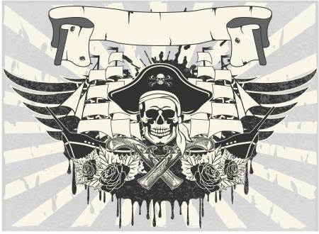 The vector image of Sticker on the shirtのイラスト素材