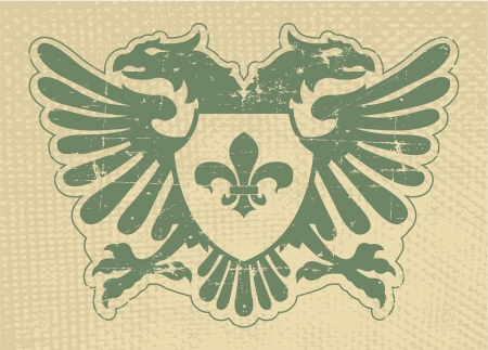 The vector image Heraldic stampのイラスト素材