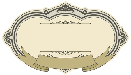 The vector image Framework with a pattern in style the Vintageのイラスト素材