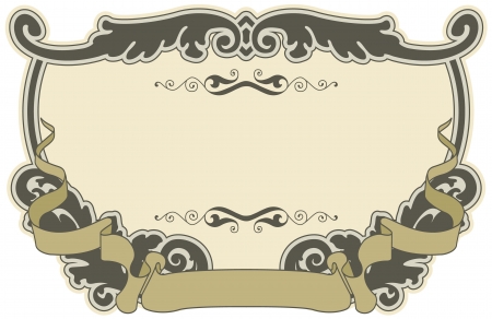 The vector image Framework with a pattern in style the Vintageのイラスト素材