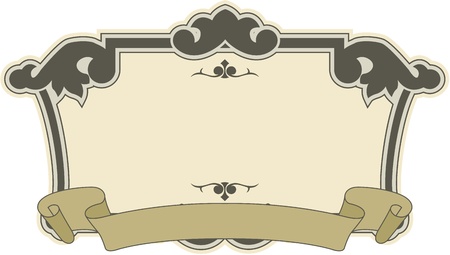 The vector image Framework with a pattern in style the Vintageのイラスト素材