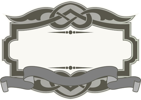 The vector image Framework with a pattern in style the Vintageのイラスト素材