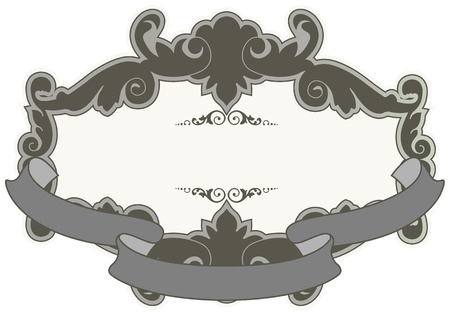 The vector image Framework with a pattern in style the Vintageのイラスト素材