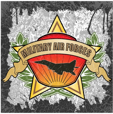 The vector image of color Military air forces symbolのイラスト素材
