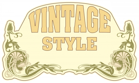 The vector image Vintage style labelのイラスト素材