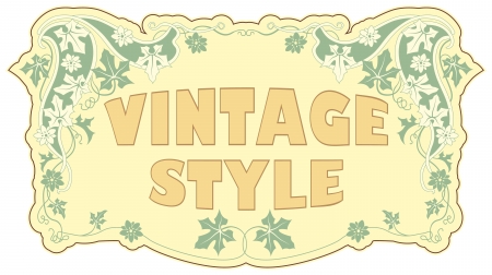 The vector image Vintage style labelのイラスト素材