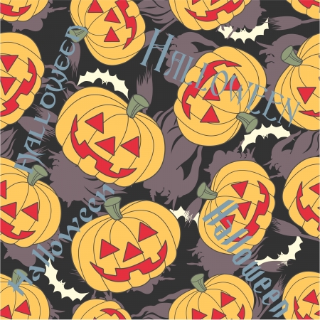 The vector image Halloween seamlessのイラスト素材