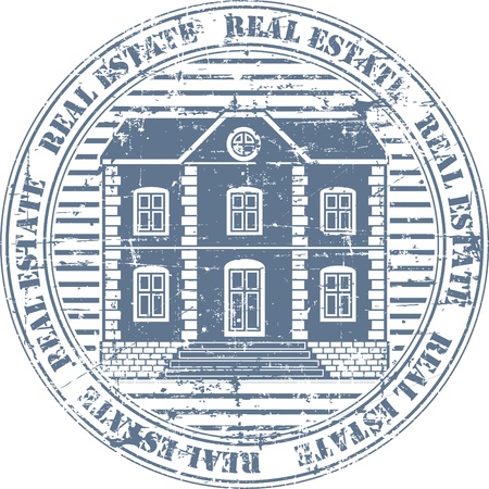 The image of Real estate stampのイラスト素材