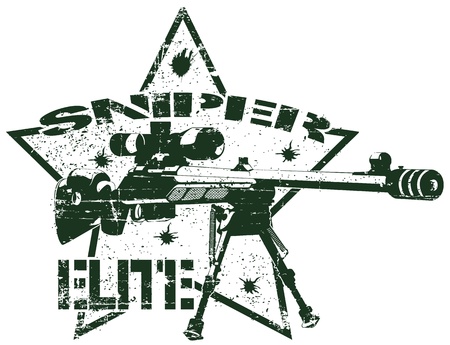 The image of Sniper elite stampのイラスト素材
