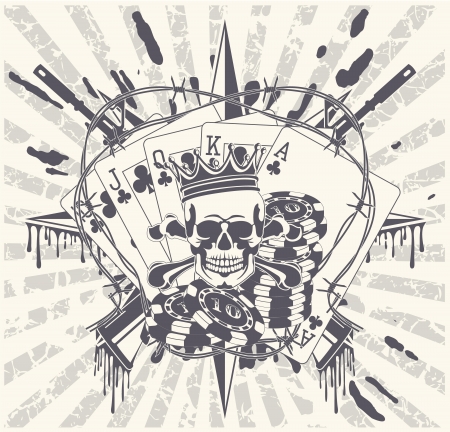 The image of Sticker on the shirtのイラスト素材