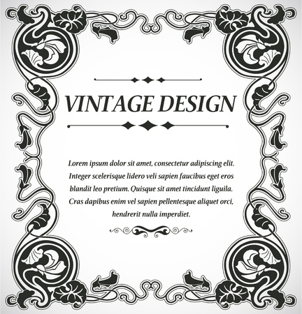 The image Vintage style designのイラスト素材