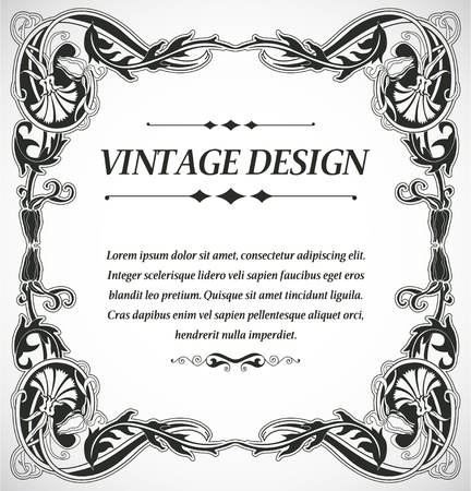 The image Vintage style designのイラスト素材
