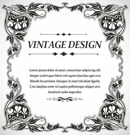 The image Vintage style designのイラスト素材