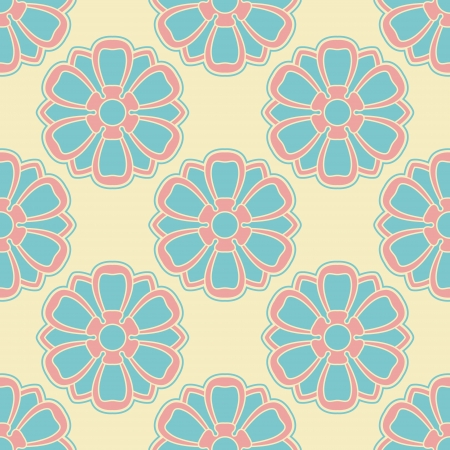 The vector image of Floral background seamlessのイラスト素材