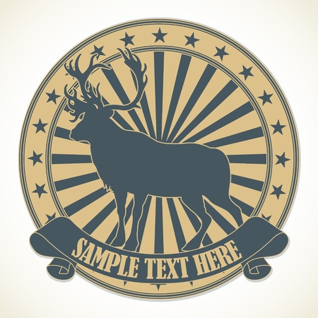 The vector image of Animal stampのイラスト素材