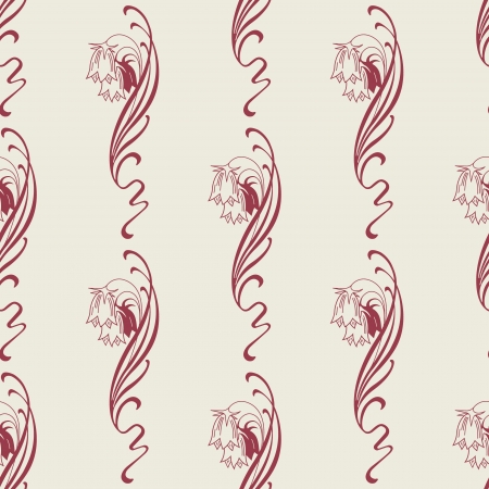 The vector image Vector Seamless Floral Backgroundのイラスト素材