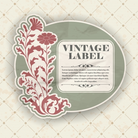 The image Vintage labelのイラスト素材