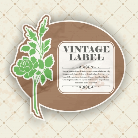 The image Vintage labelのイラスト素材