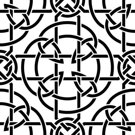 The vector image Celtic seamless patternのイラスト素材