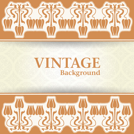 The vector image Vintage backgroundのイラスト素材