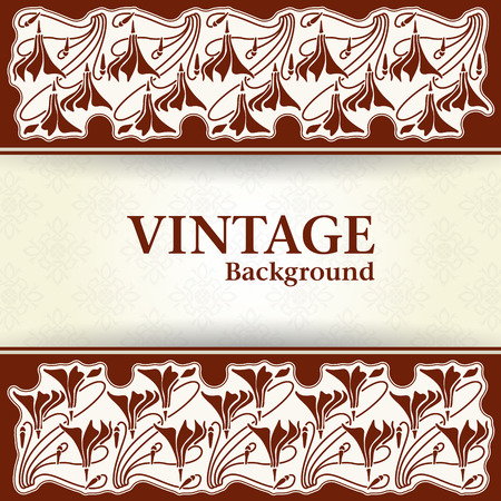The vector image Vintage backgroundのイラスト素材