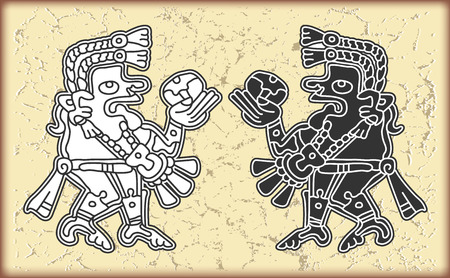 The vector image Ornament in style of the Mayaのイラスト素材