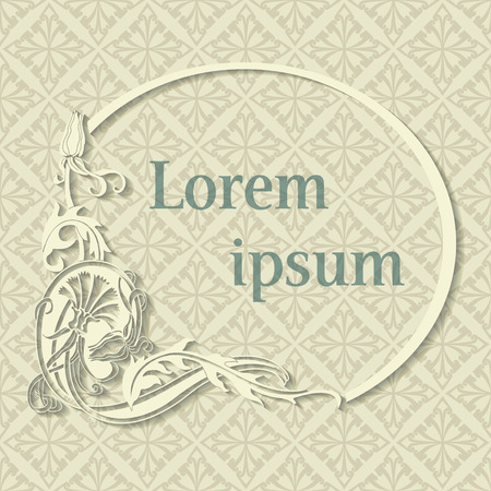 The vector image Beautiful white floral frameのイラスト素材