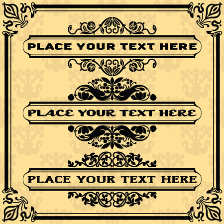 A set of elements for designのイラスト素材