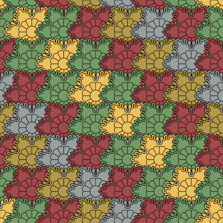 The vector image The background of beautiful seamless patternsのイラスト素材