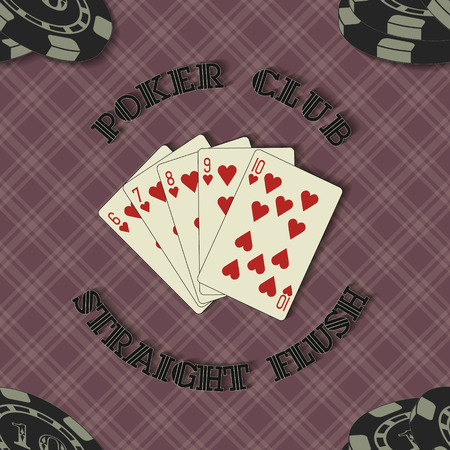 The vector image of Seamless background with poker cards forのイラスト素材