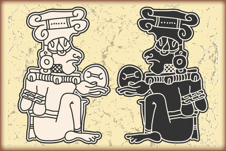 The vector image Ornament in style of the Mayaのイラスト素材