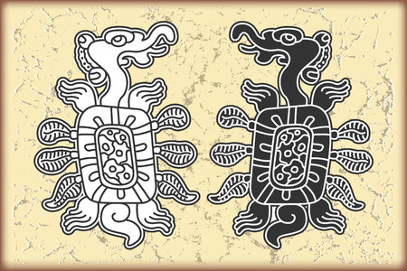 The vector image Ornament in style of the Mayaのイラスト素材