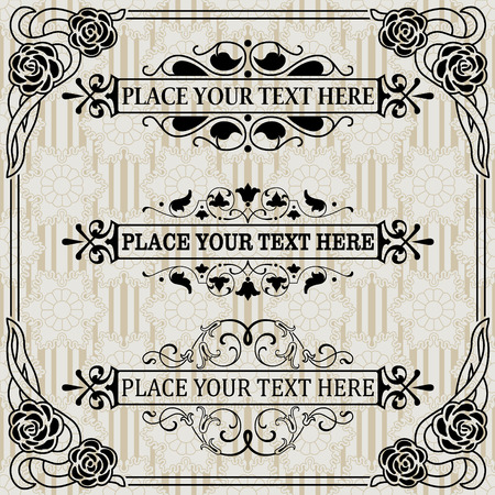 The vector image A set of elements for designのイラスト素材