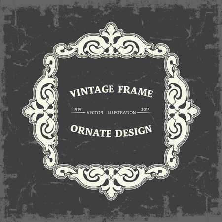The vector image Frame in vintage styleのイラスト素材