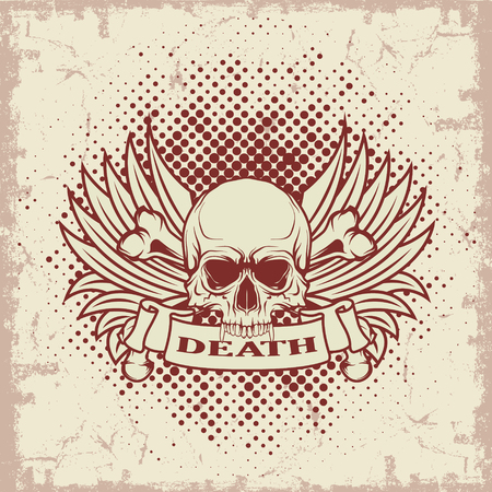 The image Symbol of the skull with teethのイラスト素材