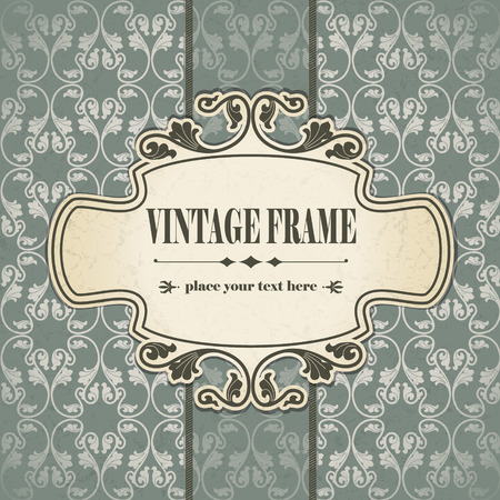 The vector image Vintage frameのイラスト素材