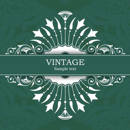 The vector image Vintage invitation cardのイラスト素材