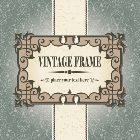 The vector image Vintage frameのイラスト素材