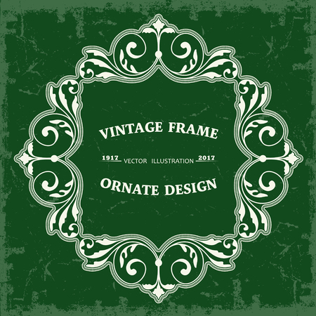 The vector image Frame in vintage styleのイラスト素材