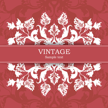 The vector image Vintage invitation cardのイラスト素材