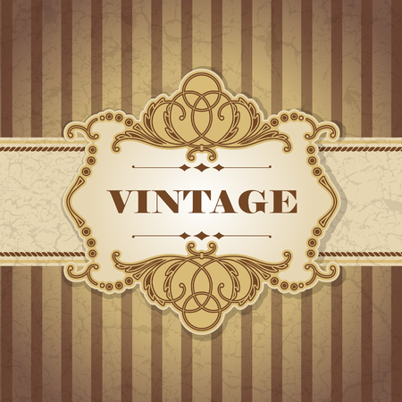 The vector image Vintage frameのイラスト素材