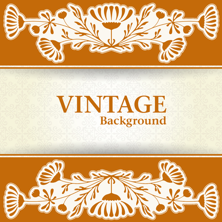 The vector image Vintage backgroundのイラスト素材