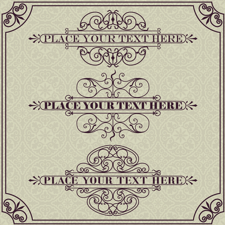 The vector image A set of elements for designのイラスト素材