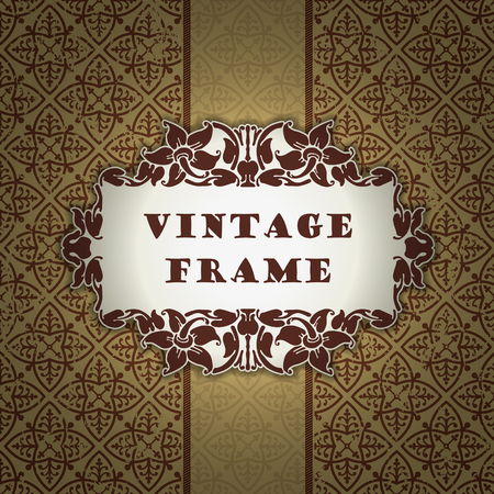 The vector image Vintage frameのイラスト素材