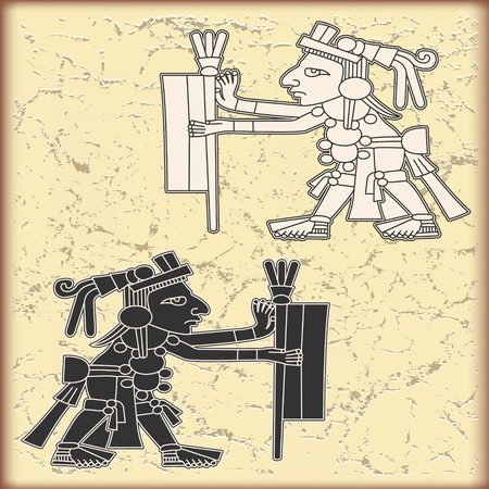 The vector image Ornament in style of the Mayaのイラスト素材