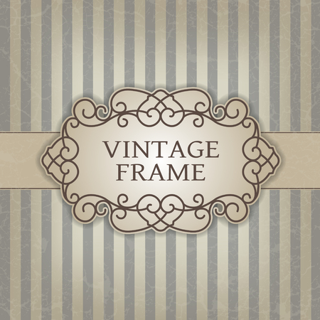 The vector image Vintage frameのイラスト素材