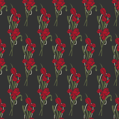 The vector image Vector Seamless Floral Backgroundのイラスト素材