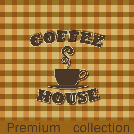 The vector image Coffee house advertising posterのイラスト素材